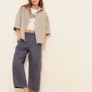 Pilcro | Izzie Barrel Pull On Pants Sz M